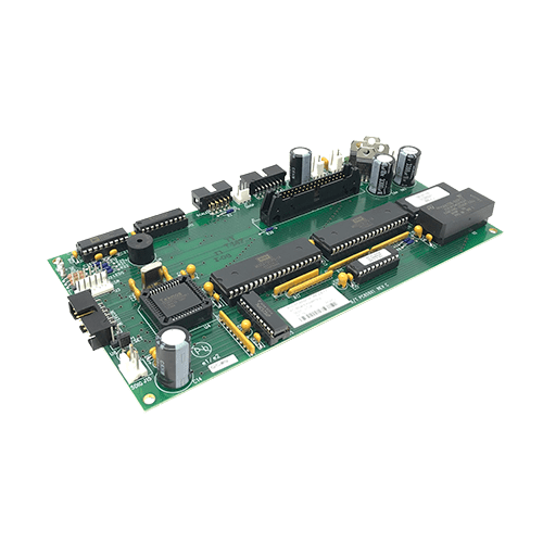 NCAT Main Logic Board for an NCAT Ignition Furnace showing the all of the circuit board components from the side