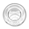 Image of a Gordon Technical RTFO bottle showing its serial number on the rim of the glass